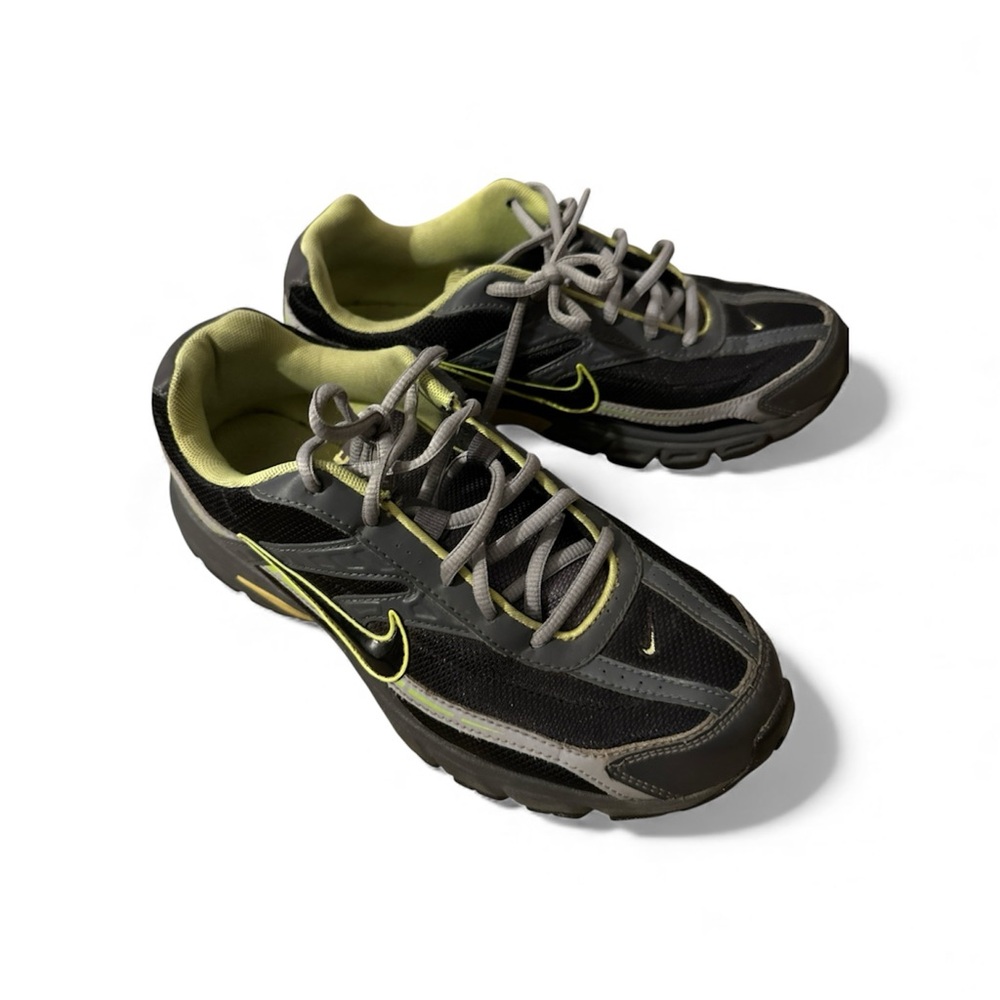 Nike Men's Size7.5 Initiator Black/Dark Gray/ Lime Sneakers